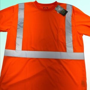 HIVIZ Men’s 2XL HIGH VISIBILITY ORANGE Construction T-Shirt